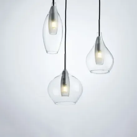 803051 Подвес PENTOLA 3х25W G9 ХРОМ/ПРОЗРАЧНЫЙ Lightstar