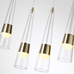 5043/42L L-VISION ODL24 301 глянц.золото/прозрачный/металл/стекло Люстра LED 42W 3000K 4167Лм LUMP