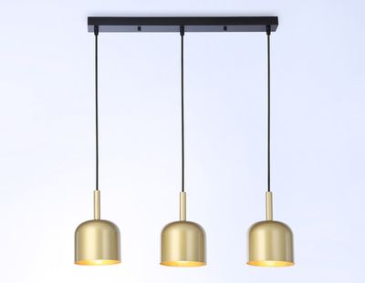 Светильник подвесной TR97118/3 GD/BK золото/черный E27*3 max 40W D130*113*1200