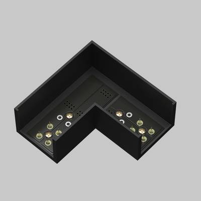 Коннектор питания угловой Elasity, TRA160CL-11B. TM Maytoni