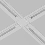 Коннектор Х-образный Unity встраиваемый белый, TRA002CX-11W. TM Maytoni