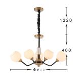 Подвесная люстра Germen 2550-6P. ТМ Favourite