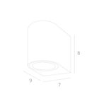 Фасадный светильник Arte Lamp COMPASS A3102AL-1WH, 1хGU10