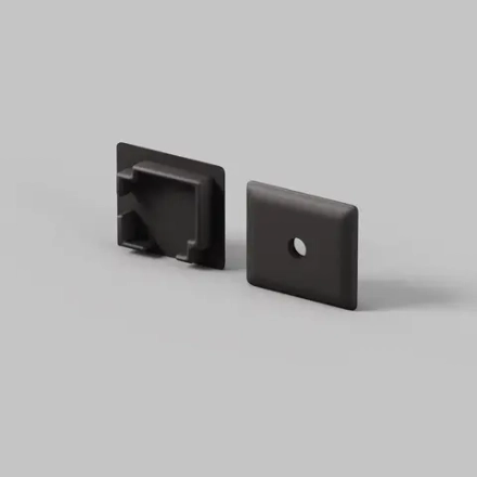 Комплект заглушек (для профиля 16x16) 2 шт., ALM-1616S-B-EC 642030. TM Maytoni