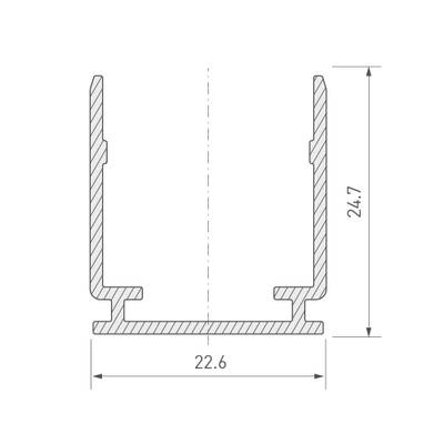 Профиль  MOONLIGHT-TOP-20x20-1000  (Arlight, Алюминий)