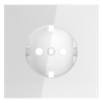 VLS000601 Накладка для розетки с заземлением, S70 (белый глянцевый). (ТМ Maytoni)