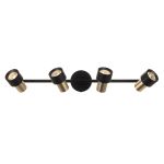 Citilux SAT CL505641 Спот поворотный с выключателем Чёрный+Золото