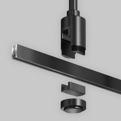 Крепление потолочное Medium одинарное 300мм Flarity черный, TRA158C-S1-B. TM Maytoni