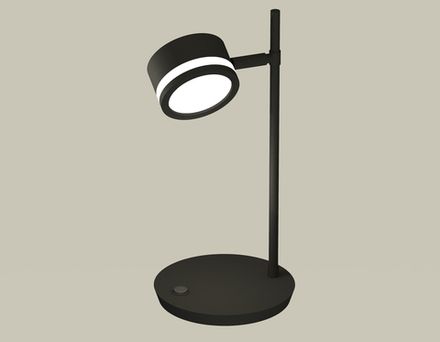 Комплект настольного поворотного светильника с акрилом XB9802200 SBK/FR черный песок/белый матовый GX53 (C9802, N8415)