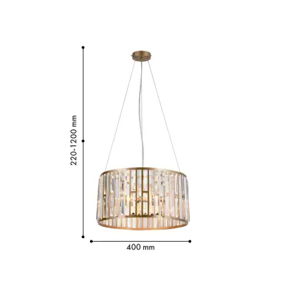 Подвесная люстра Prismata 4483-5P, 5*E14*60W. ТМ F-Promo