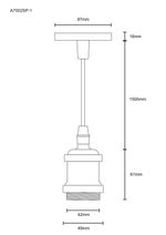 Подвесной светильник Arte Lamp ELECTRA A7002SP-1PB, 1хE27