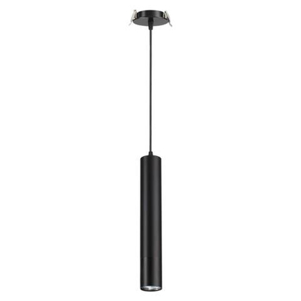 370403 SPOT NT18 575 черный Встраиваемый светильник IP20 GU10 50W 220V PIPE