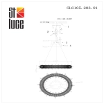 SL6105.203.01 Люстра подвесная ST-Luce Золотистый/Прозрачный LED 1*152W 3000 - 6500K
