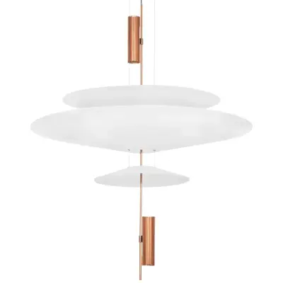 814532  2КОР! Люстра VIOLA LED 3x6W 560LM РОЗОВОЕ ЗОЛОТО/БЕЛЫЙ 3000K Lightstar
