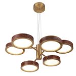 5450/99LB L-VISION ODL_EX26 коричневый/античная бронза/металл/керамика/хрусталь/акрил Подвес LED x 99W 2000К/3000K/4000K/переключ. RIVIERA