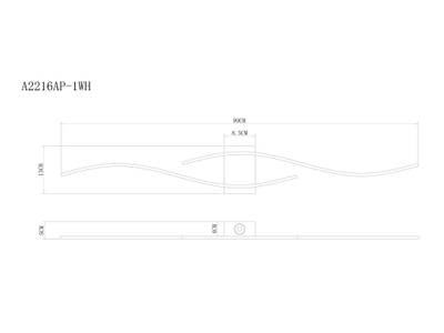 Настенный светильник Arte Lamp ALUDRA A2216AP-1WH, 1хLED