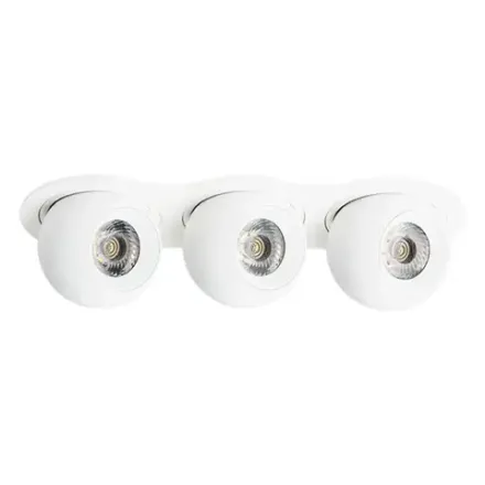 i636626262 Светильник INTERO LED 9W*3 850LM*3 24G БЕЛЫЙ 3000K (217636+217062+217062+217062)