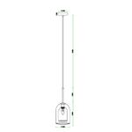 Подвесной светильник Arte Lamp PAIO A7015SP-1BK, 1хE14