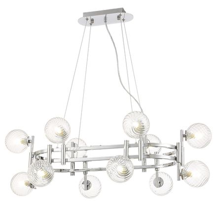 Люстра Crystal Lux LUXURY SP12L CHROME 2271/312N