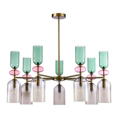 SL2000.202.07 Люстра потолочная ST-Luce Золотистый/Дымчатый E14 7*40W