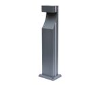 09205-F(220V),16(10) Светильник уличный Келси серый 220V w13*8,5 h80 Led 6W (4000K) Декоративная подсветка розовая.