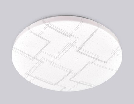 Потолочный светодиодный светильник FZ1032 WH белый 30W 6400K D370*55 (Без ПДУ)