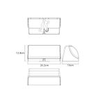 Уличный настенный светильник Arte Lamp FERRO A2920AL-1BK, 1хLED