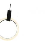 08430-30,19 Подвес Азалия черный d30 h300 Led 15W (4000K) (корпус w30*40)
