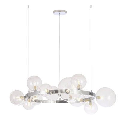 Люстра Crystal Lux AGATA SP15 V2 CHROME/TRANSPARENTE 0034/315