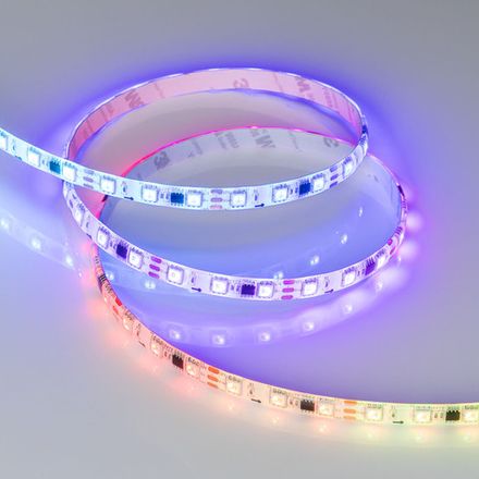 Лента герметичная SPI-SE-B60-10mm 12V RGB-PX3 (14.4 W/m, IP65, 5060, 5m) (Arlight, бегущий огонь)
