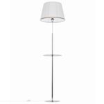 Citilux Линц CL402970T Торшер хром со столиком и белым абажуром