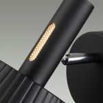 6643/7WL HIGHTECH ODL24 171 черный/металл/акрил Настенный светильник (выкл на корпусе) IP20 LED 10W 3000K 220V MALI