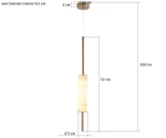 07527-1A,36 Подвес Элиас латунь d10 h200 Led 12W (3000K)