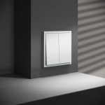 VLS020502 Перекрестный переключатель встраиваемый VOLTUM S70 двухклавишный 10А, (белый матовый). (ТМ Maytoni)