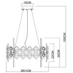 Подвесная люстра Arte Lamp AMELIA A1039SP-10BK, 10хE14