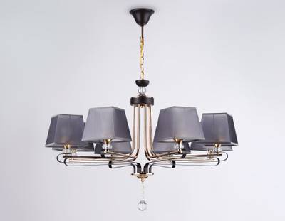Светильник подвесной TR4618/8 CF/FGD кофе/золото E27/8 max 40W D760*810