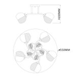 Потолочный светильник Escada 1119/5PL E27*40W Chrome