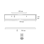 7721/120L AVRA LED SN 058 Светильник металл/пластик/белый/черный/дерево LED 120Вт 3000-6000K D700 IP20 пульт ДУ CORAGGIO