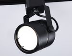 Трековый однофазный светильник со сменной лампой GL5102 BK черный GU10 max 12W