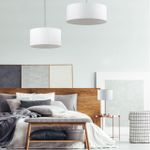 3745/2 MODERNI LN19 159 никель/белый, металл/текстиль Подвес E27 2*60W 220V NIKKI