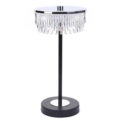 8204/1TL LEDIO LN26 531 серебро/черный/прозрачный, металл/акрил Настольная лампа LED 7W 4000К 220V SATIANA