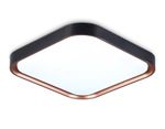 Потолочный светодиодный светильник FZ1271 BK/PGD черный/розовое золото 27W 5000K 350*350*60 (Без ПДУ)