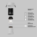 Встраиваемый светильник Dip Hight+ 3000K 15Вт 50° DL118-15W-3K-W. TM Maytoni