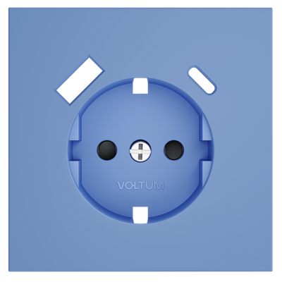 VLS001015 Накладка для розетки с заземлением и защитными шторками, с USB A+C, S70 (деним). (ТМ Maytoni)