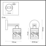 4491/1W COUNTY LN20 220 белый, дерево Бра E27 60W 220V BONNIE