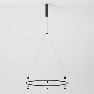 Esthetic Magnetic Шинопровод с тросовыми креплениями Round черный Ø800 85138/00