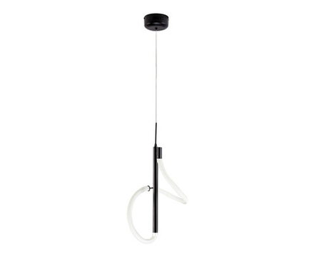 08040K-1A,19(4000K) Подвес Далия черный d30 h120 Led 24W (4000К)