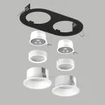 D6570606WMOD Светильник DOMINO ROUND  под LED модуль/лампу МR16 (214657+214606+214606+214006+214006)