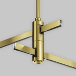 Крепление потолочное Long двойное 700мм Flarity латунь, TRA159C-D1-BS. TM Maytoni