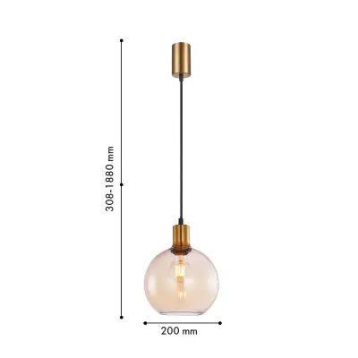 Подвес Dubbel 4354-1P, 1*E27*40W. ТМ F-Promo